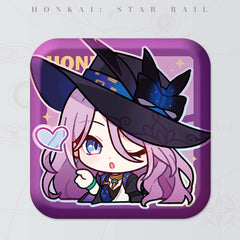 Honkai: Star Rail Square Cartoon Badges
