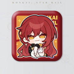 Honkai: Star Rail Square Cartoon Badges