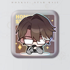 Honkai: Star Rail Square Cartoon Badges