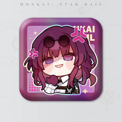 Honkai: Star Rail Square Cartoon Badges