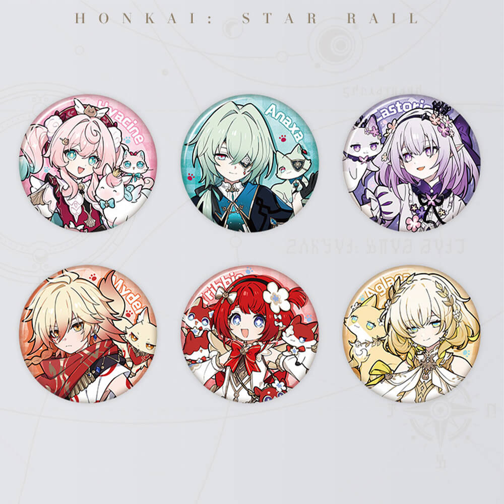 Honkai: Star Rail Little Cat Series Tinplate Badge