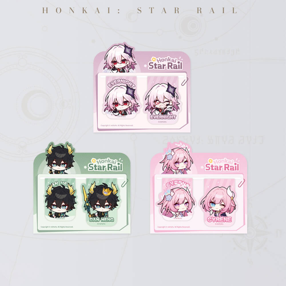 Honkai: Star Rail Pom-Pom Gallery Soft Magnetic Bookmark Set