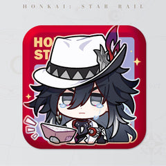 Honkai: Star Rail Square Cartoon Badges