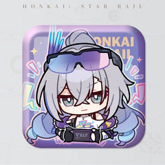 Honkai: Star Rail Square Cartoon Badges