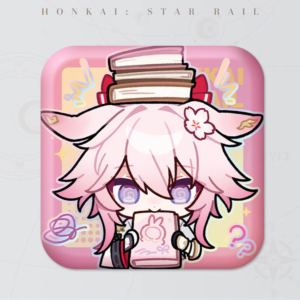 Honkai: Star Rail Square Cartoon Badges