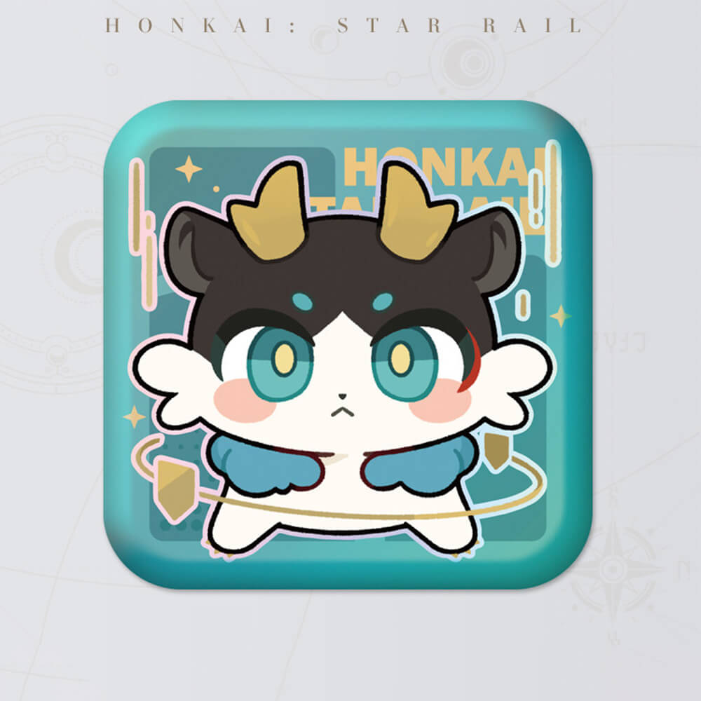 Honkai: Star Rail Square Cartoon Badges