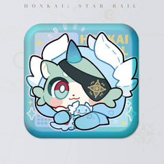 Honkai: Star Rail Square Cartoon Badges
