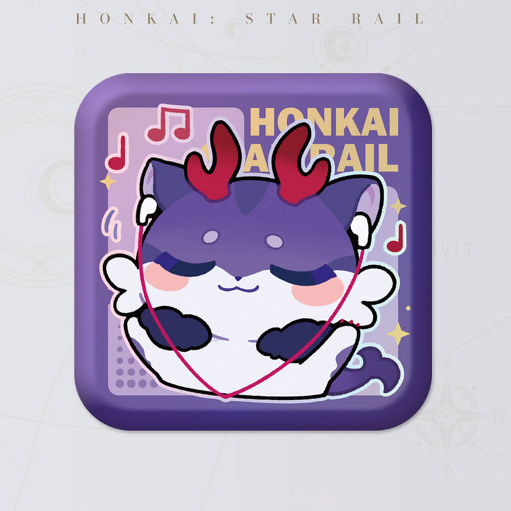 Honkai: Star Rail Square Cartoon Badges
