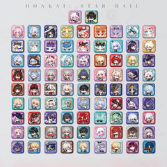Honkai: Star Rail Square Cartoon Badges