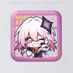 Honkai: Star Rail Square Cartoon Badges