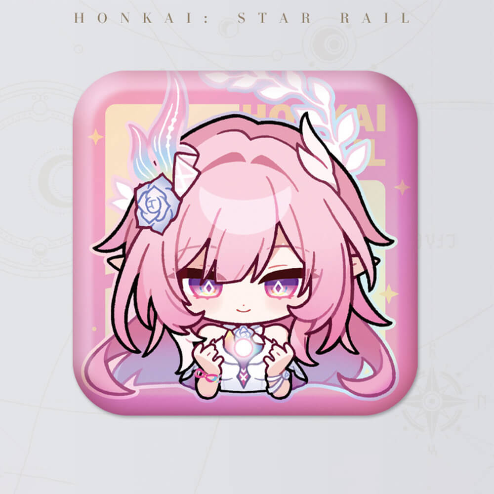 Honkai: Star Rail Square Cartoon Badges