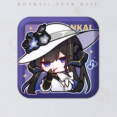 Honkai: Star Rail Square Cartoon Badges