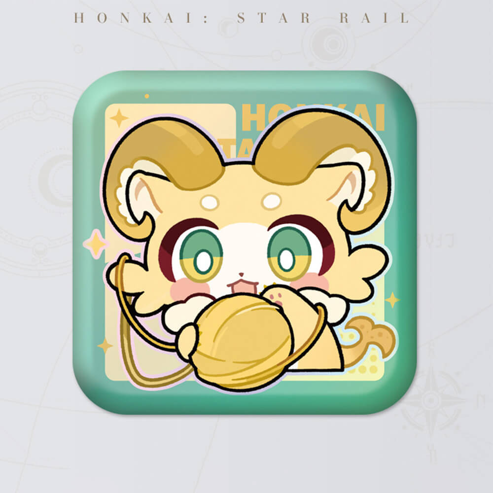 Honkai: Star Rail Square Cartoon Badges