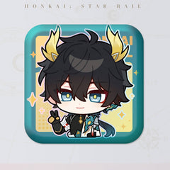 Honkai: Star Rail Square Cartoon Badges