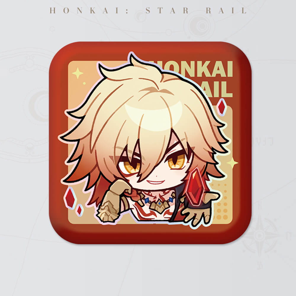 Honkai: Star Rail Square Cartoon Badges