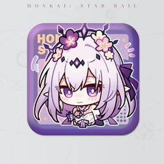 Honkai: Star Rail Square Cartoon Badges