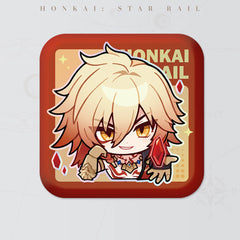 Honkai: Star Rail Square Cartoon Badges