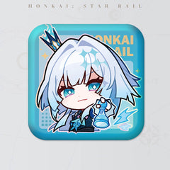 Honkai: Star Rail Square Cartoon Badges