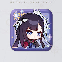 Honkai: Star Rail Square Cartoon Badges