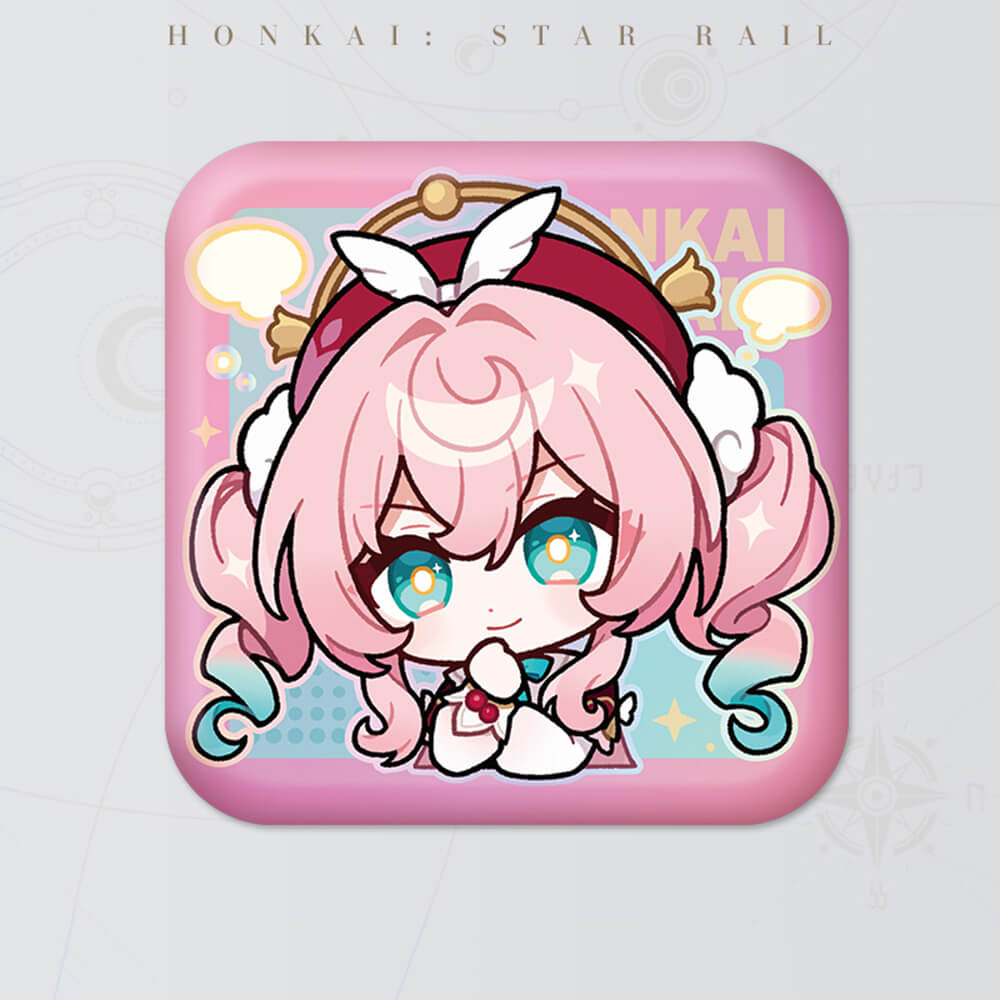 Honkai: Star Rail Square Cartoon Badges