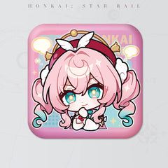 Honkai: Star Rail Square Cartoon Badges