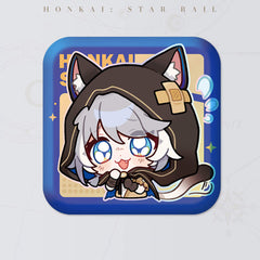 Honkai: Star Rail Square Cartoon Badges
