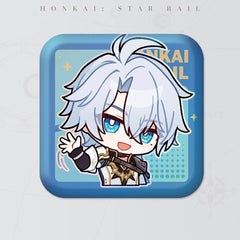 Honkai: Star Rail Square Cartoon Badges