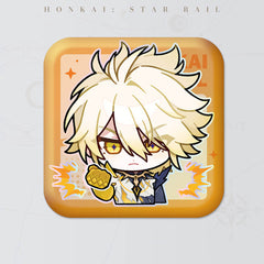 Honkai: Star Rail Square Cartoon Badges