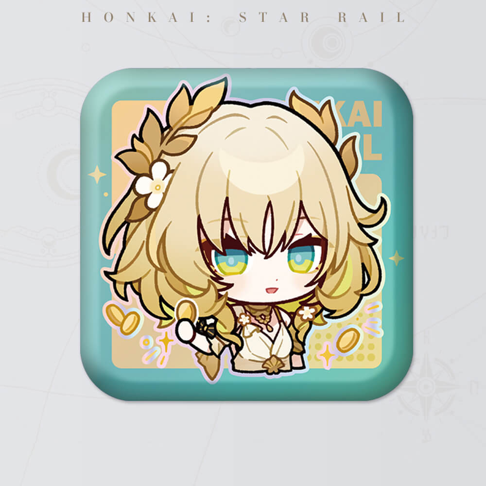 Honkai: Star Rail Square Cartoon Badges
