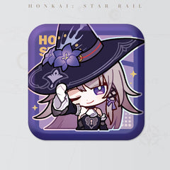 Honkai: Star Rail Square Cartoon Badges