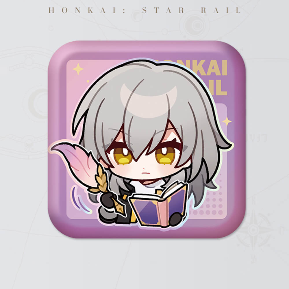 Honkai: Star Rail Square Cartoon Badges