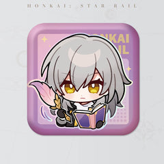 Honkai: Star Rail Square Cartoon Badges