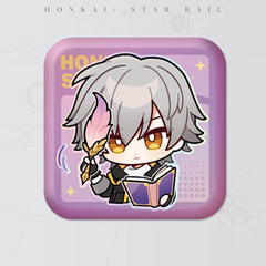 Honkai: Star Rail Square Cartoon Badges