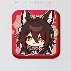 Honkai: Star Rail Square Cartoon Badges
