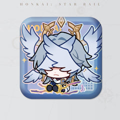Honkai: Star Rail Square Cartoon Badges