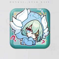 Honkai: Star Rail Square Cartoon Badges
