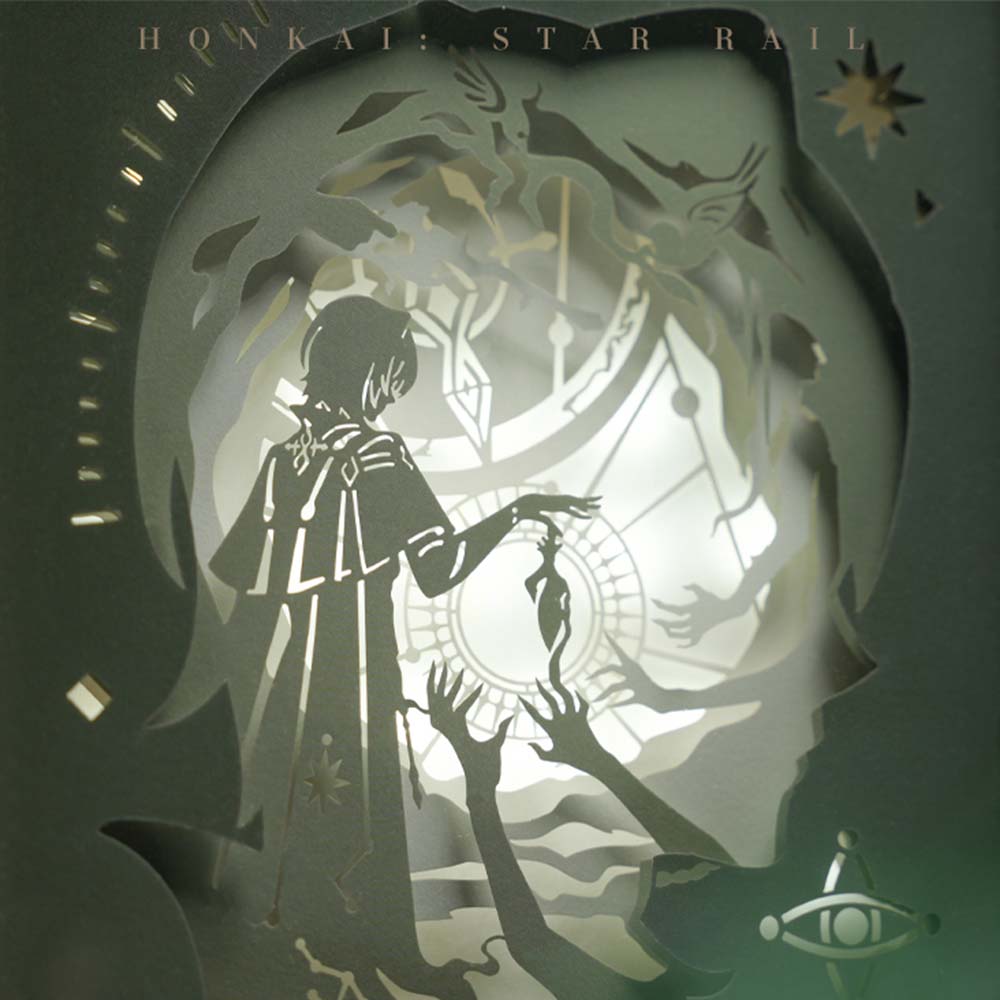 Honkai: Star Rail Anaxa's Parapsychology Experiment Shadow Box Paper Lamp