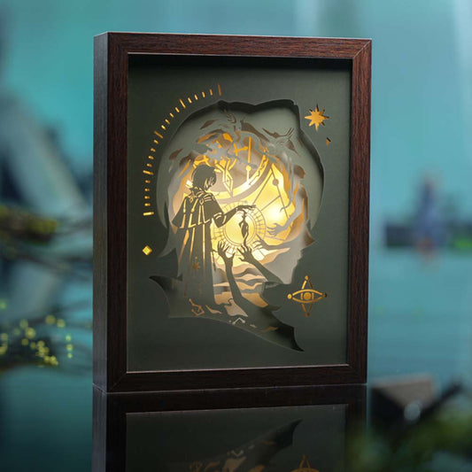 Honkai: Star Rail Anaxa's Parapsychology Experiment Shadow Box Paper Lamp