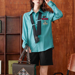 Honkai: Star Rail Aventurine Impression Series Striped Shirt