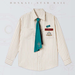 Honkai: Star Rail Aventurine Impression Series Striped Shirt