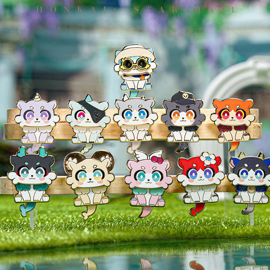 Honkai: Star Rail Awoo Awoo Chimera Metal Badges