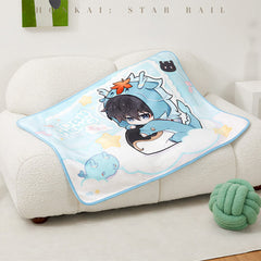 Honkai: Star Rail Boys Dormitory Q Version Home Series Blanket