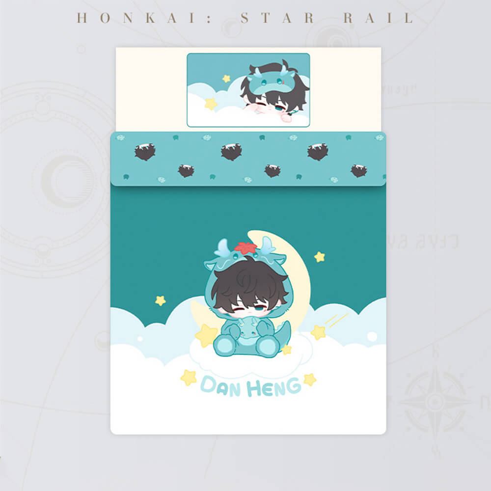 Honkai: Star Rail Boys Dormitory Q Version Home Series Dan Heng Bedding Set