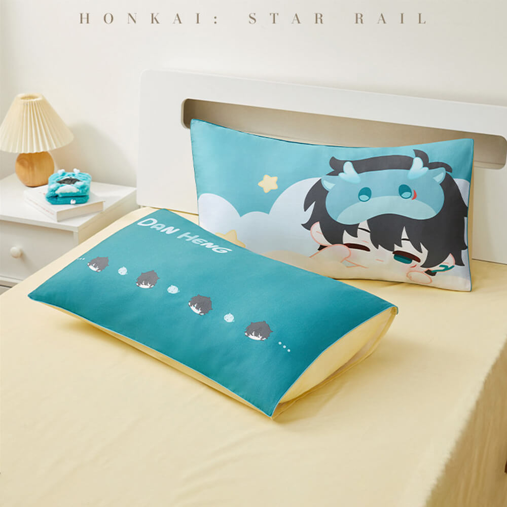 Honkai: Star Rail Boys Dormitory Q Version Home Series Dan Heng Bedding Set