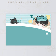 Honkai: Star Rail Boys Dormitory Q Version Home Series Pillowcase