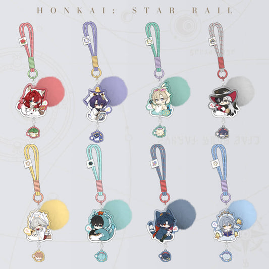 Honkai: Star Rail Boys Dormitory Series Q Version Acrylic Keychain