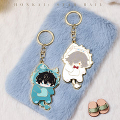 Honkai: Star Rail Boys Dormitory Series Q Version Metal Keychain