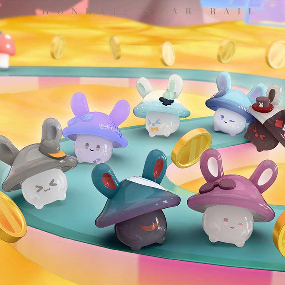 Honkai: Star Rail Bunny Mushroom and Mushroom Ghost Series Mini Figure Mystery Box