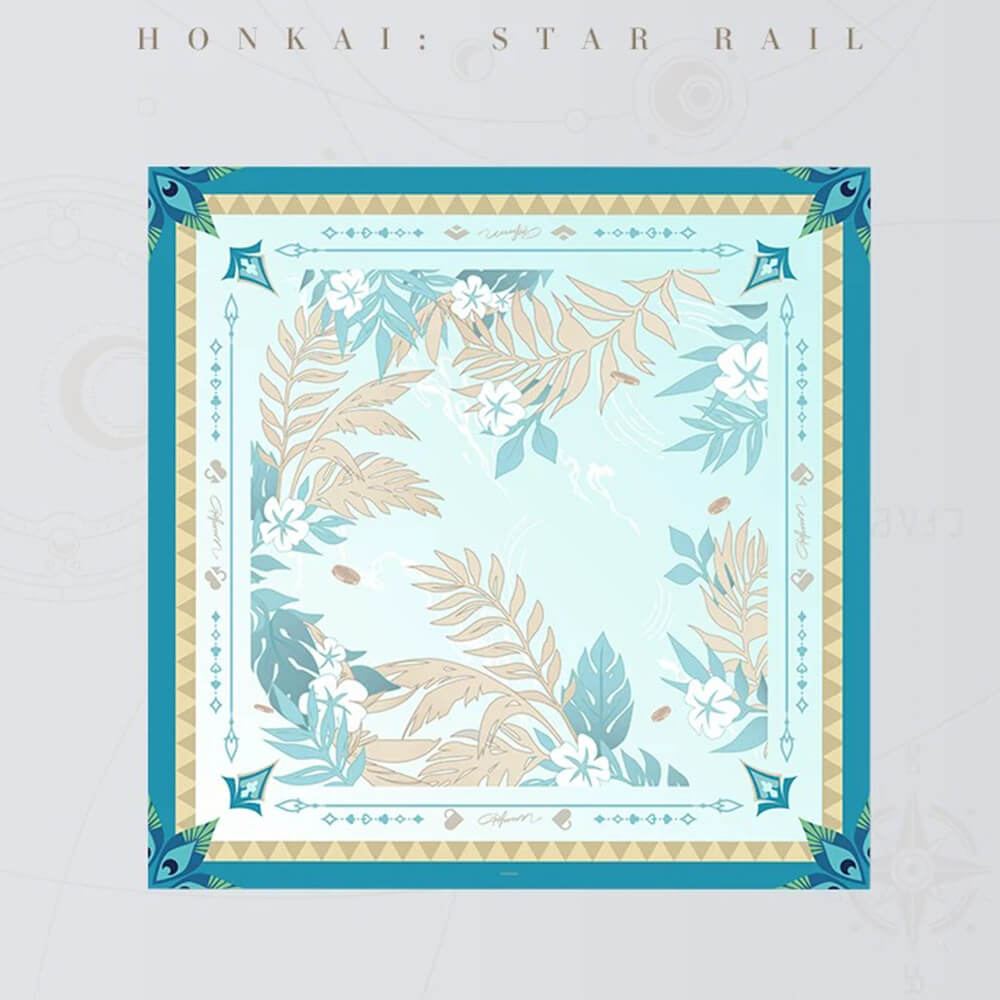 Honkai: Star Rail Character Impression Series Silk Scarf-Aventurine • Waveflair