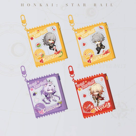 Honkai: Star Rail Fruit Summer Series Q Version Candy Keychain